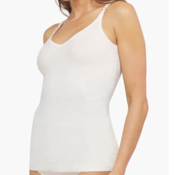 SPANX Shape Invisible Cotton Blend Cami – Power White M NWT - Picture 1 of 3